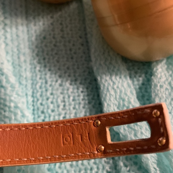 Hermès bracelet leather and gold plated metal - Picture 4 of 7